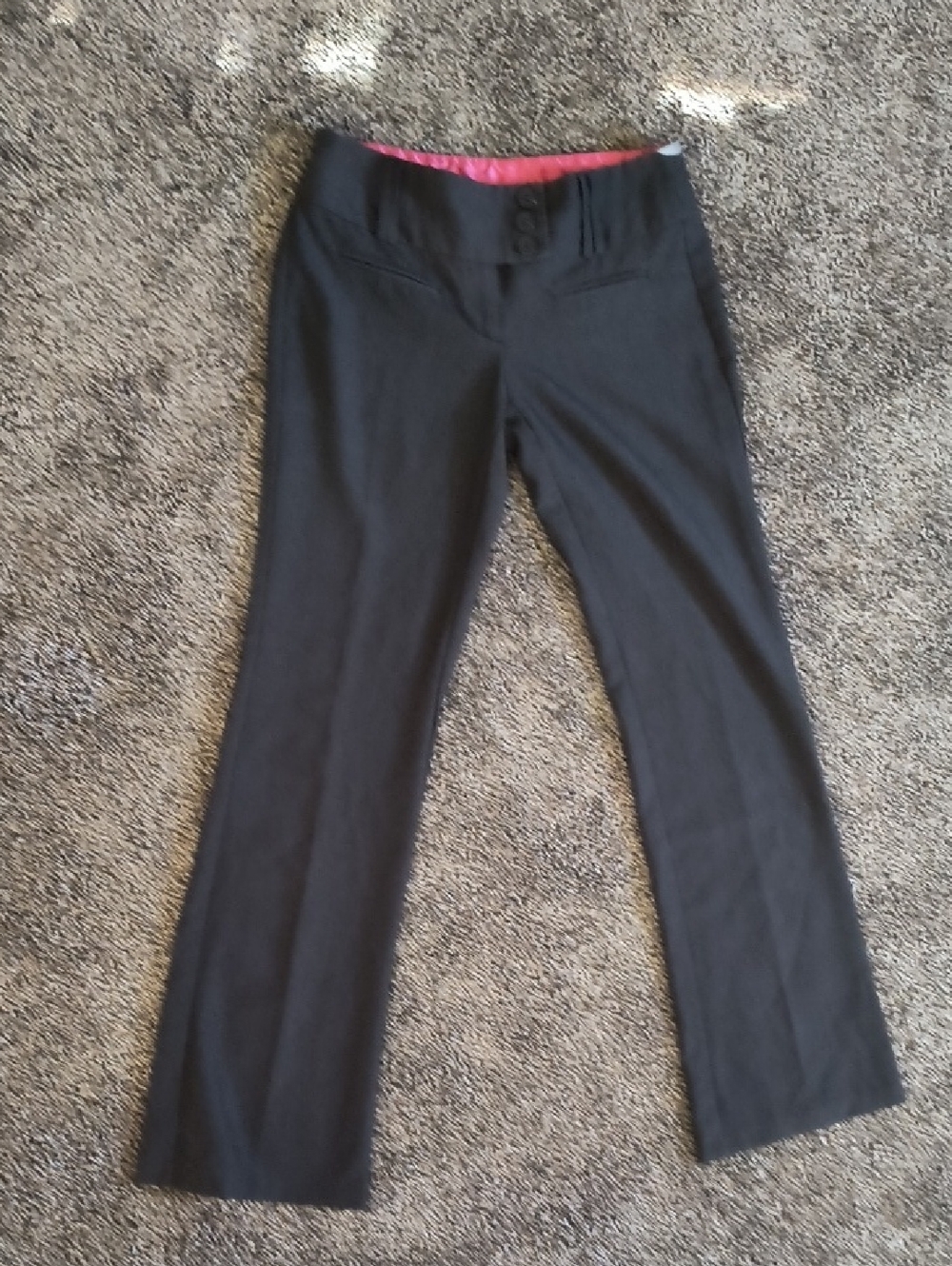 Joe Benbasset Gray Dress Pants with Pink Waistband Detail
